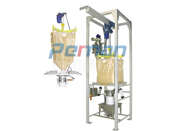 Simple ton bag opening machine