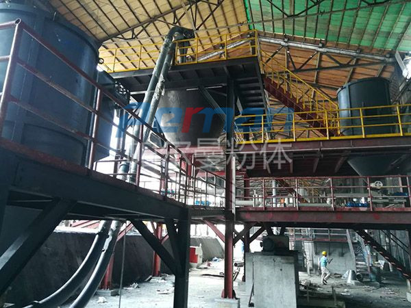 深圳某有色金屬公司管鏈輸送拆包卸料組合系統